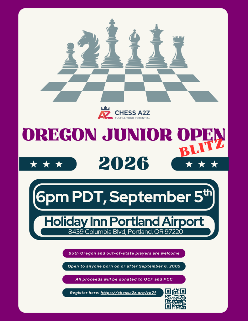 Oregon Junior Open Blitz 2026
