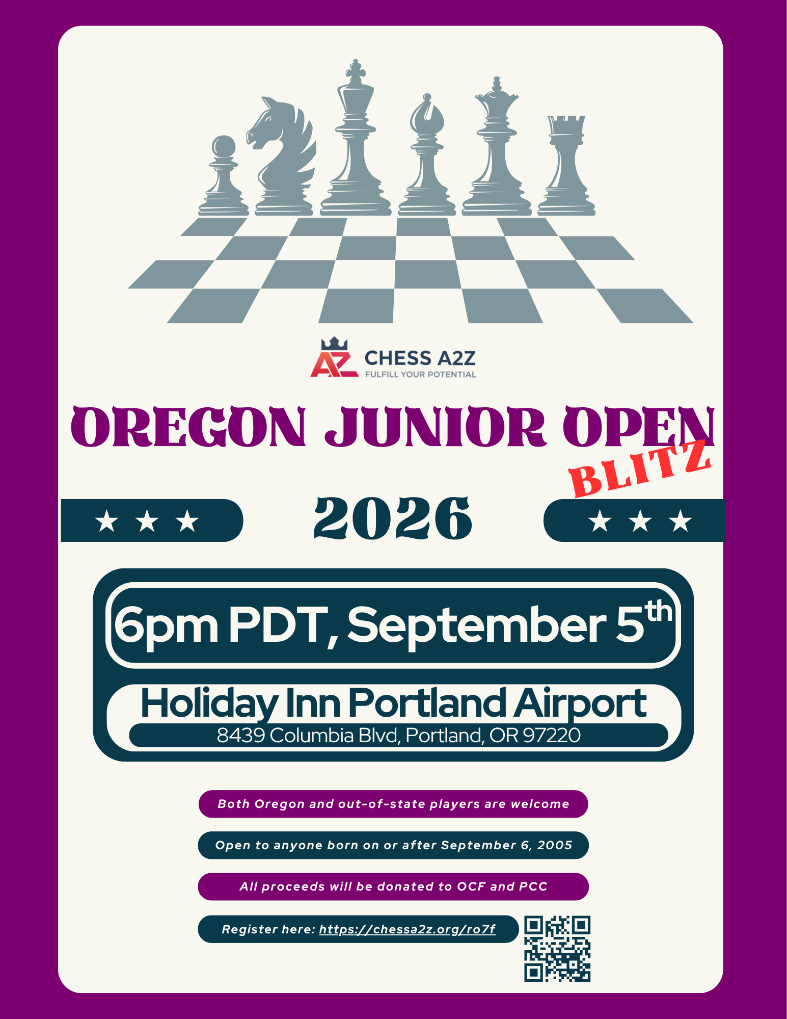 Oregon Junior Open Blitz 2026