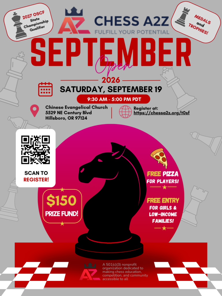 Chess A2Z September Open 2026